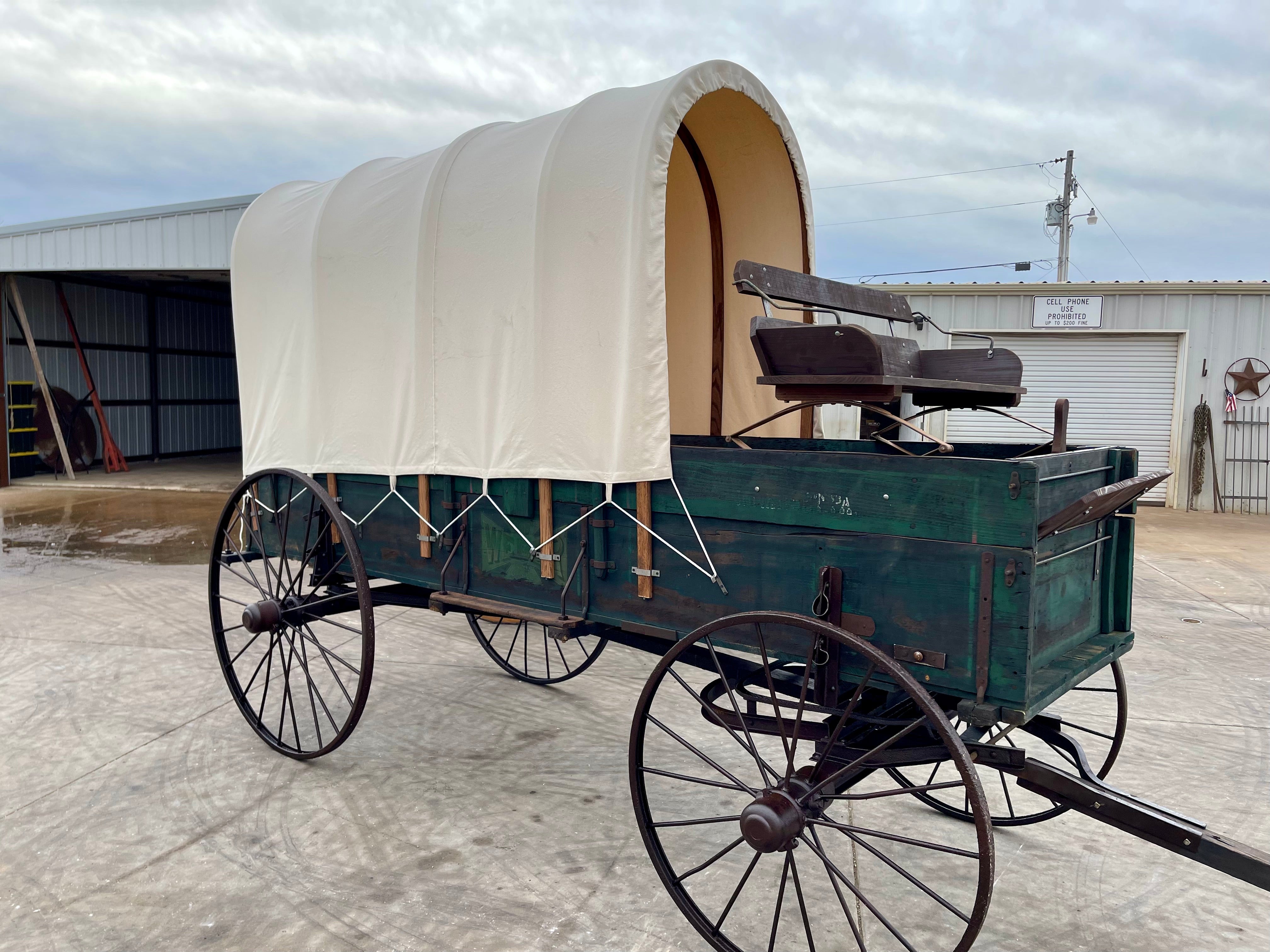 SOLD*Antique Weber Covered Wagon