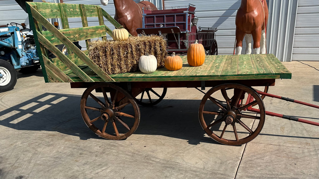 Wood Wheel Hay Wagon