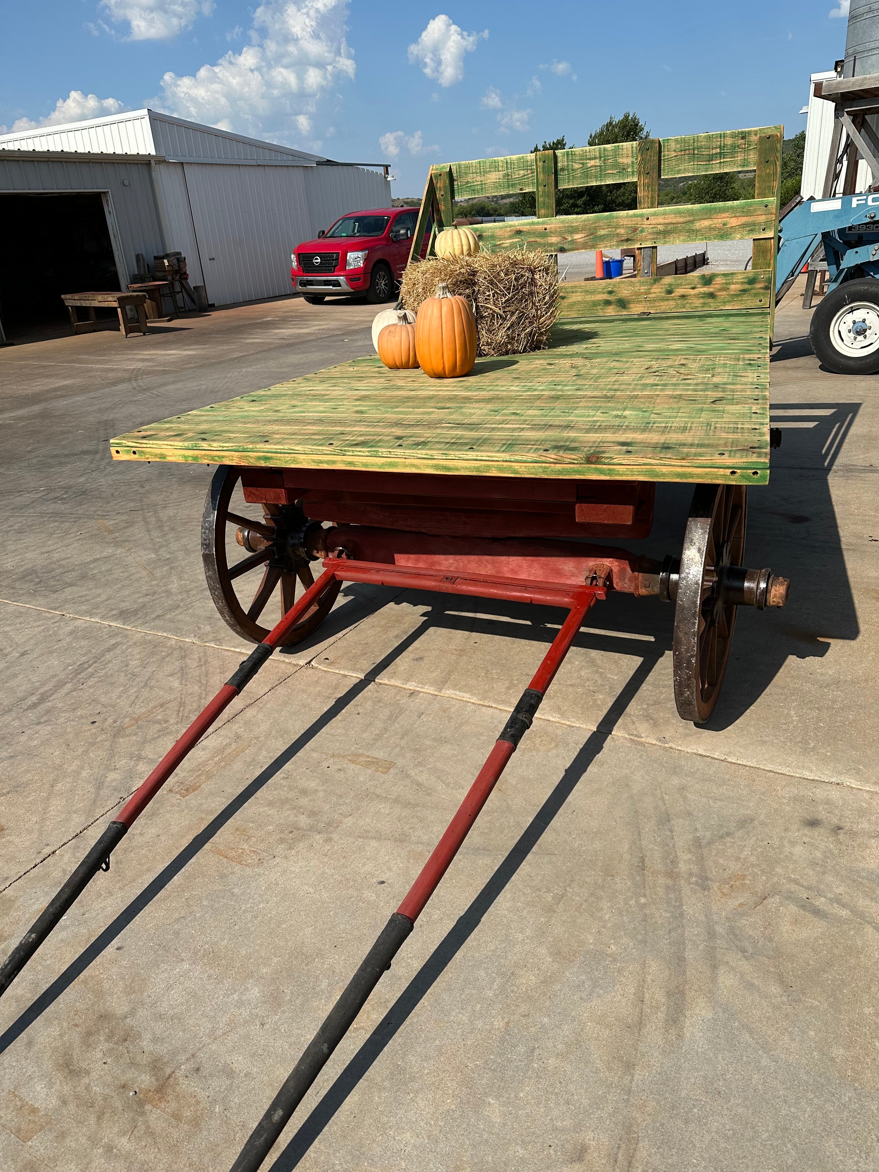 Wood Wheel Hay Wagon