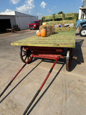 Wood Wheel Hay Wagon
