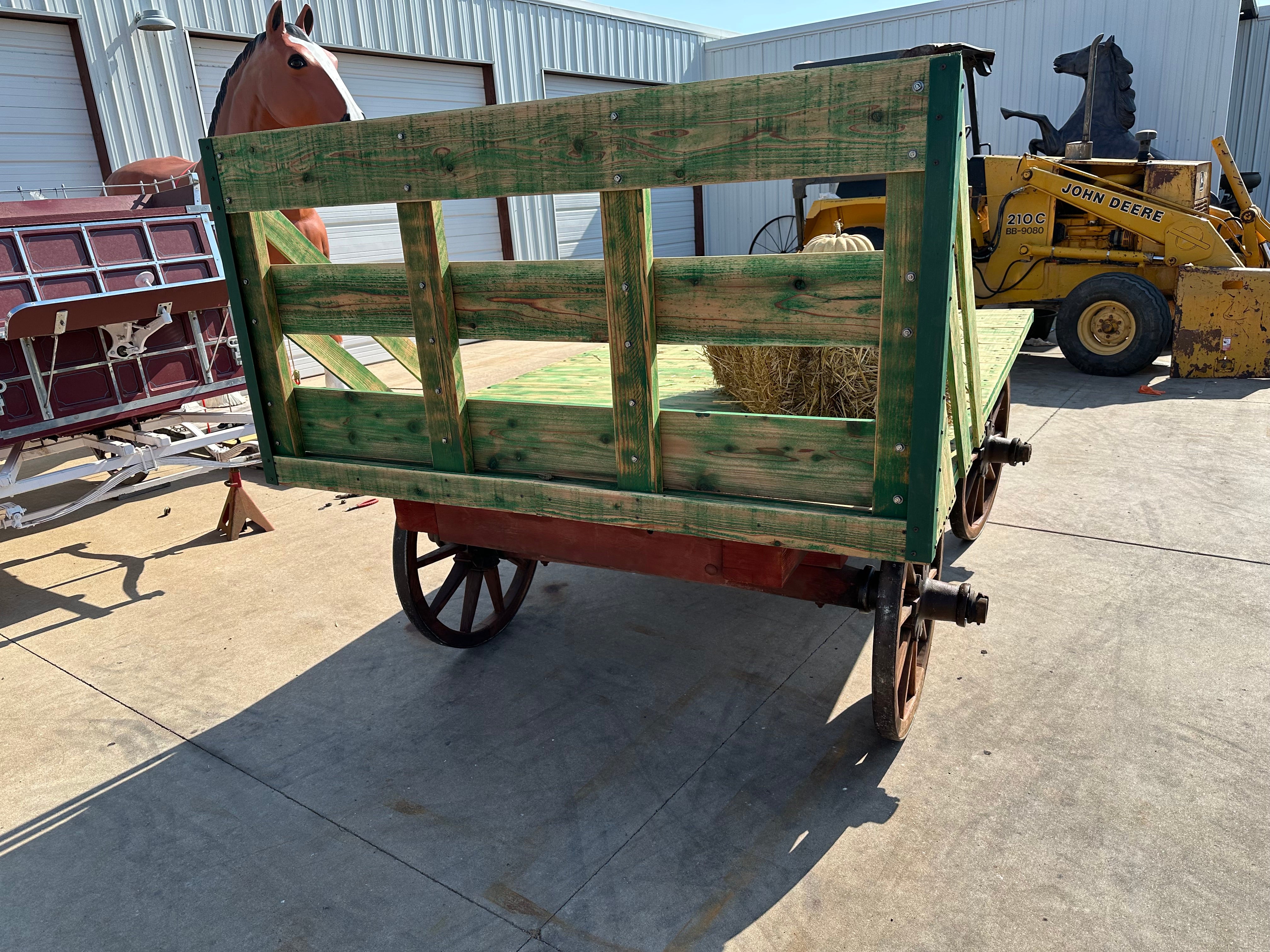 Wood Wheel Hay Wagon