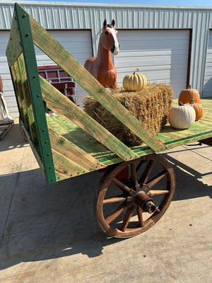Wood Wheel Hay Wagon
