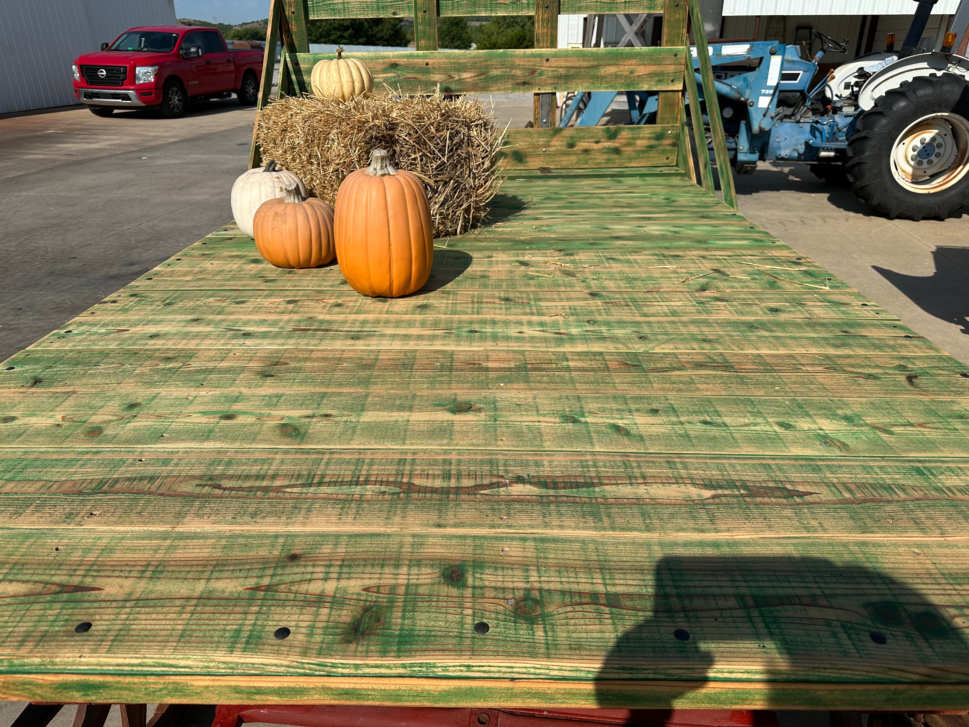 Wood Wheel Hay Wagon