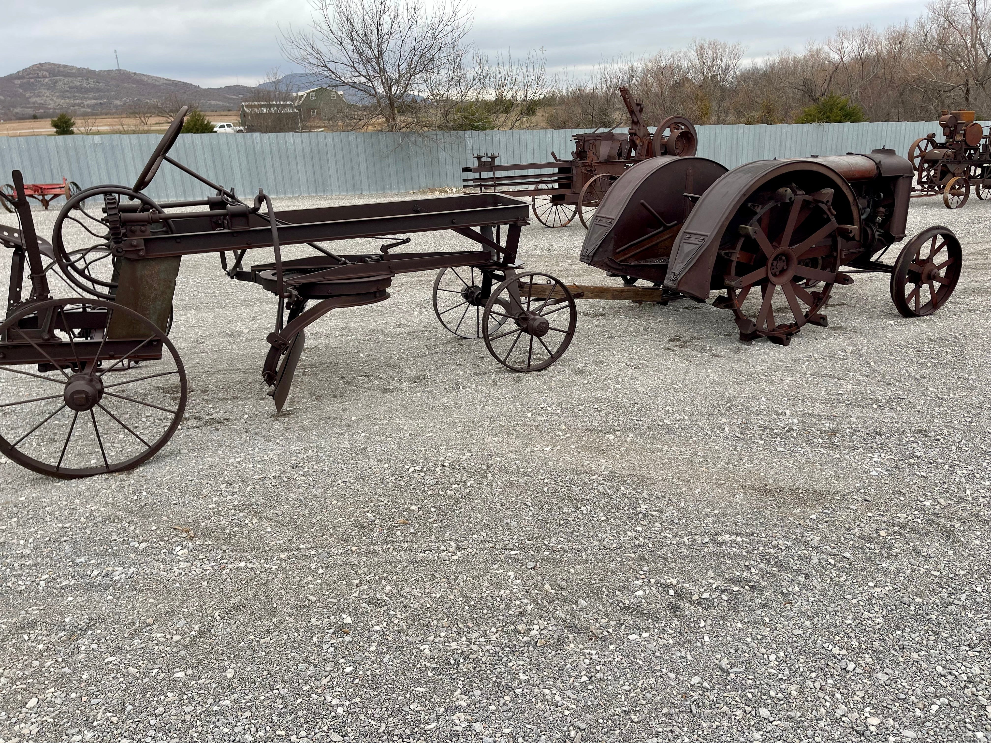 Antique Fordson Tractor w/ Russell Road Grader