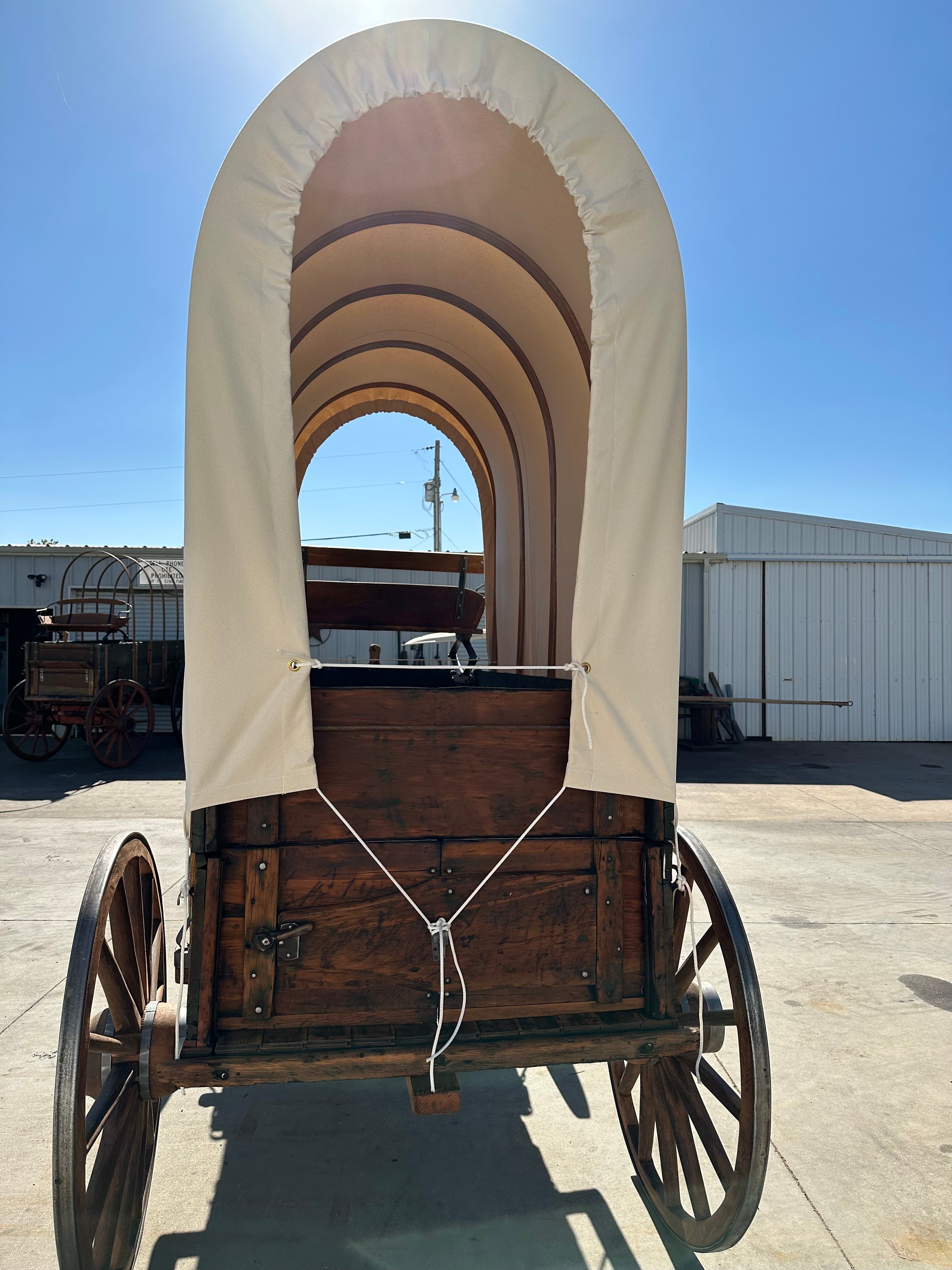 John Deere Covered Wagon