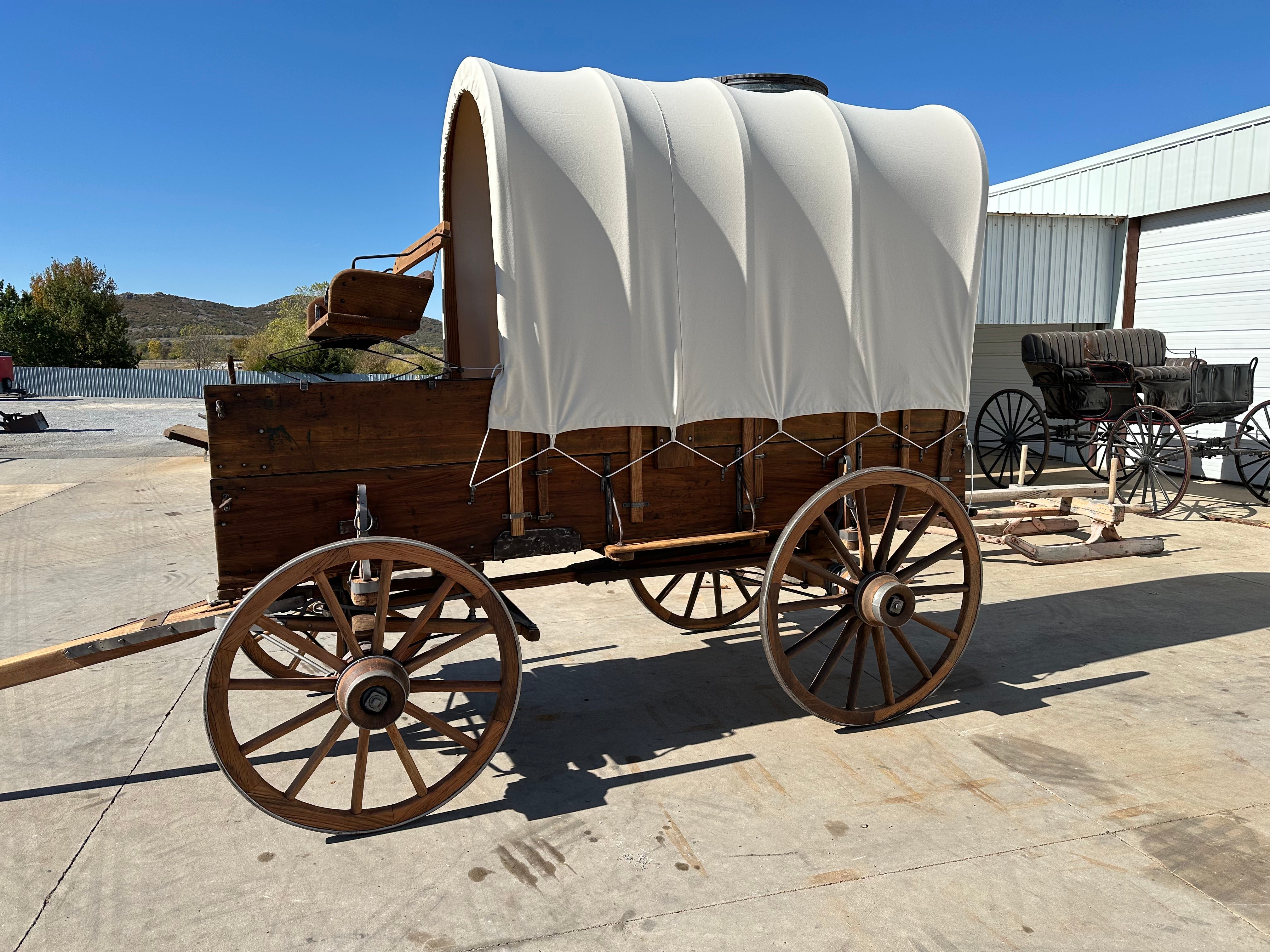 John Deere Covered Wagon