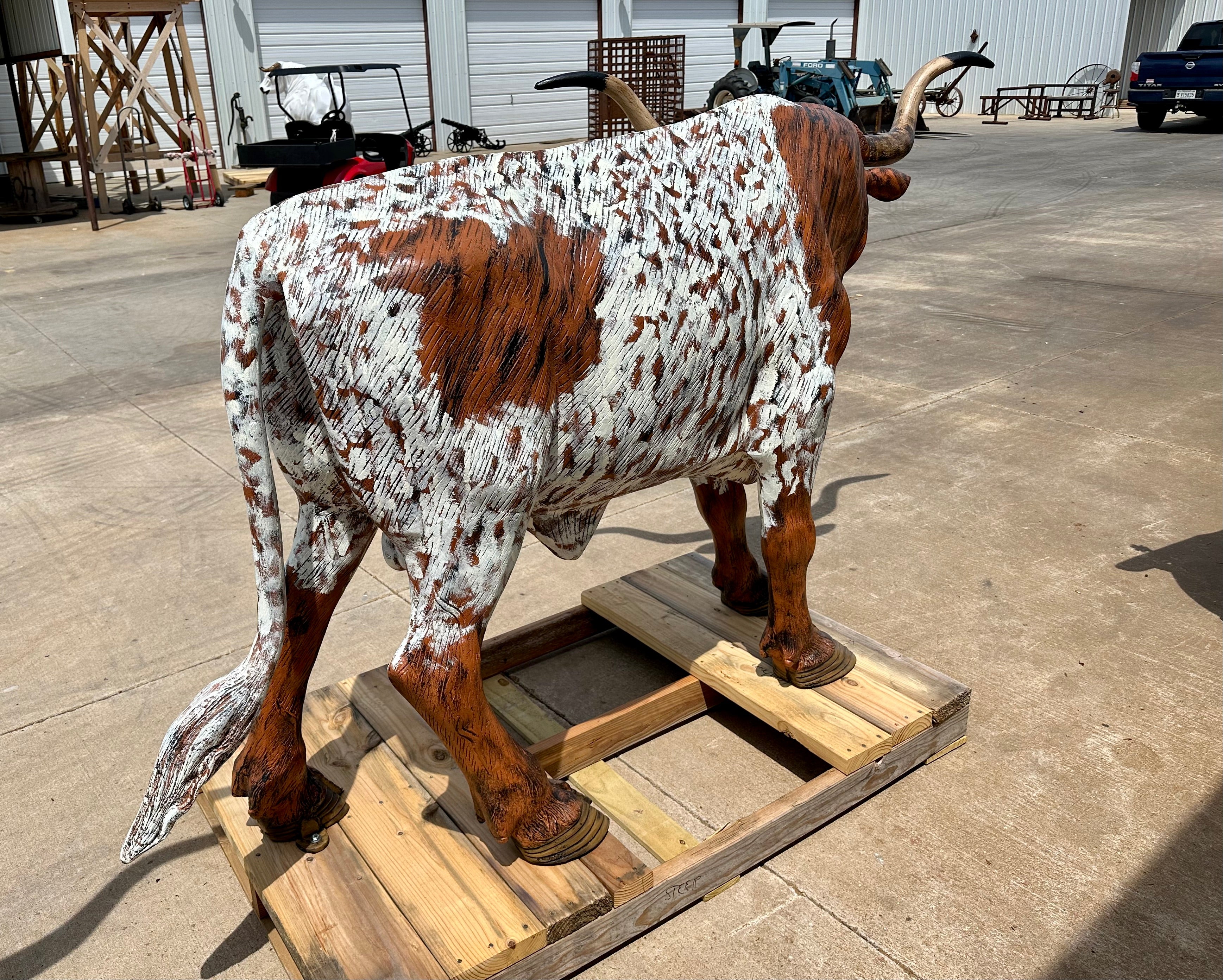 Life Size Longhorn Statue #9 SOLD
