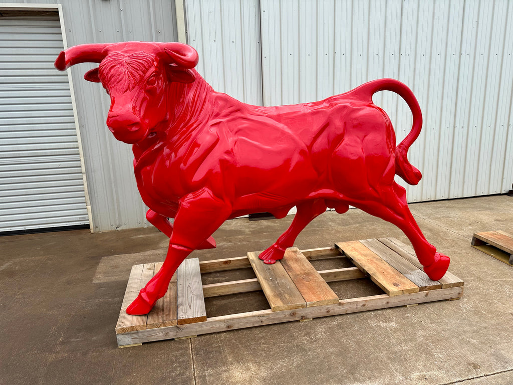 Custom Painted Wall Street Bull