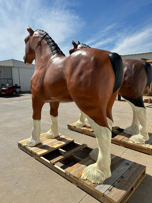 Clydesdale Horse Statue