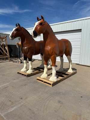 Clydesdale Horse Statue