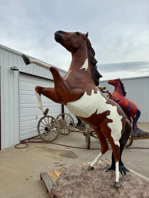 Life Size Raring Horse