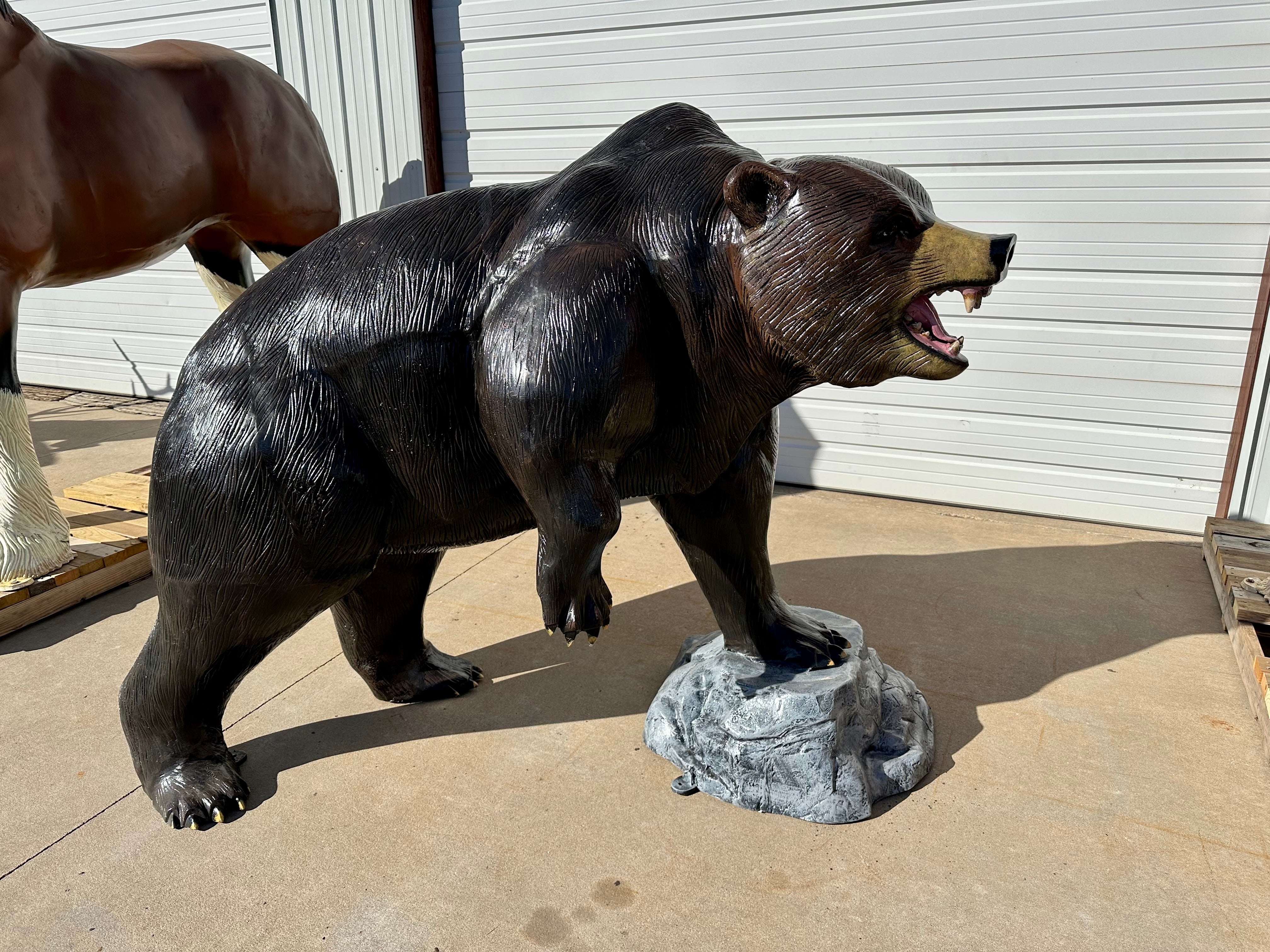 Life Size Grizzly Bear Statue