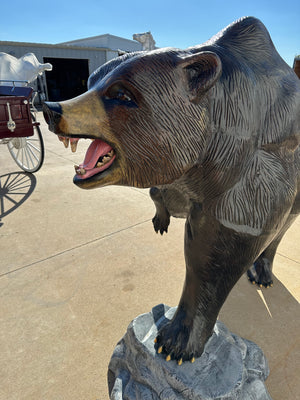 Life Size Grizzly Bear Statue