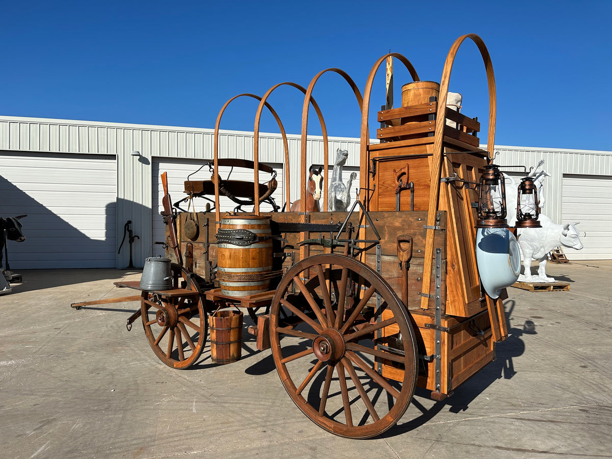 SOLD*Outstanding High Narrow Wheel Chuck Wagon – Doyle's Wagons