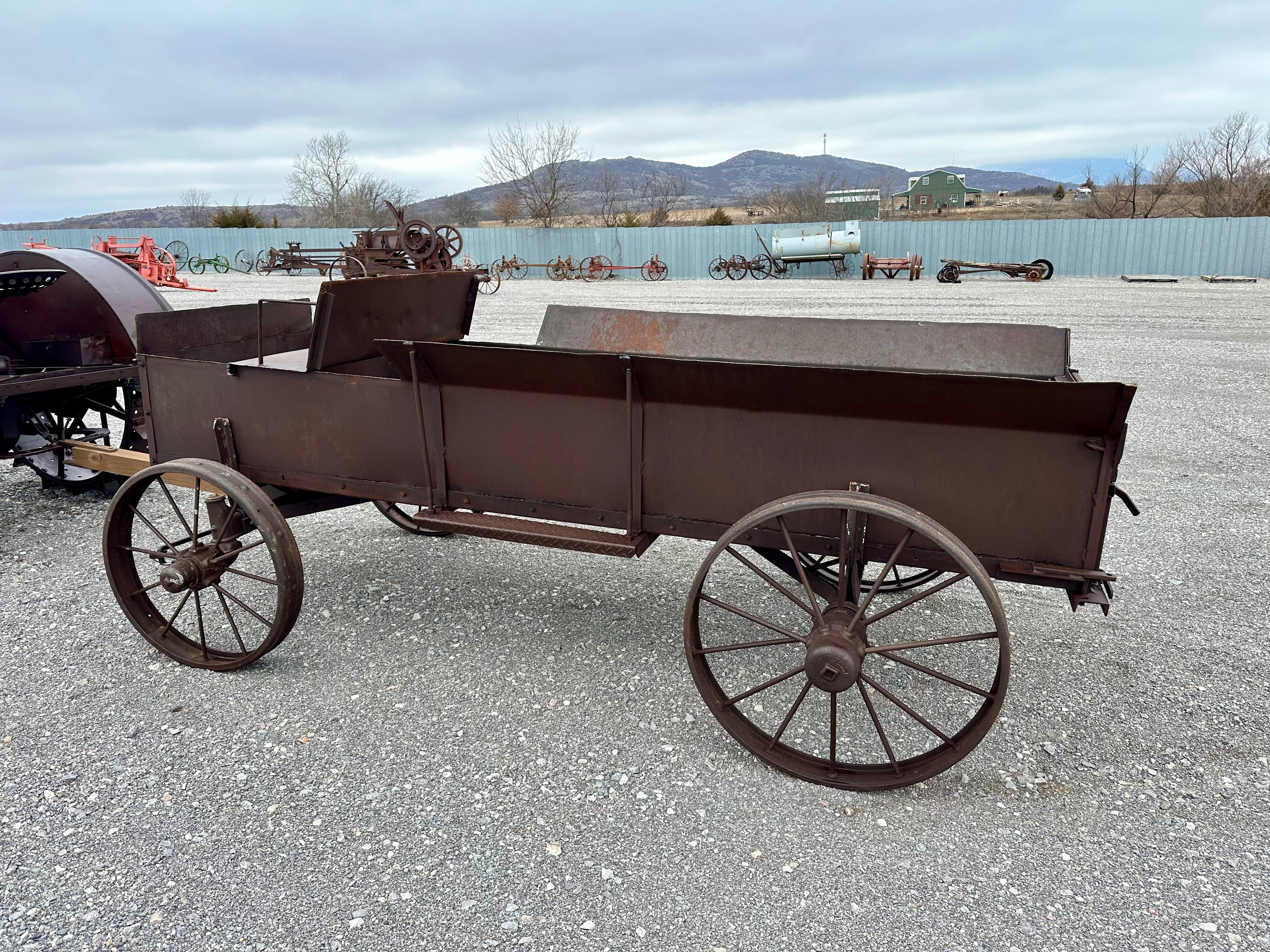 Antique McCormick Deering Tractor w/ Steel Wagon* SOLD