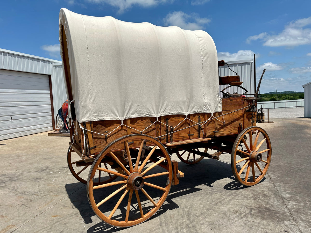 SOLD*#395 Wood Wheel Covered Wagon – Doyle's Wagons