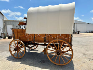 SOLD*#395 Wood Wheel Covered Wagon