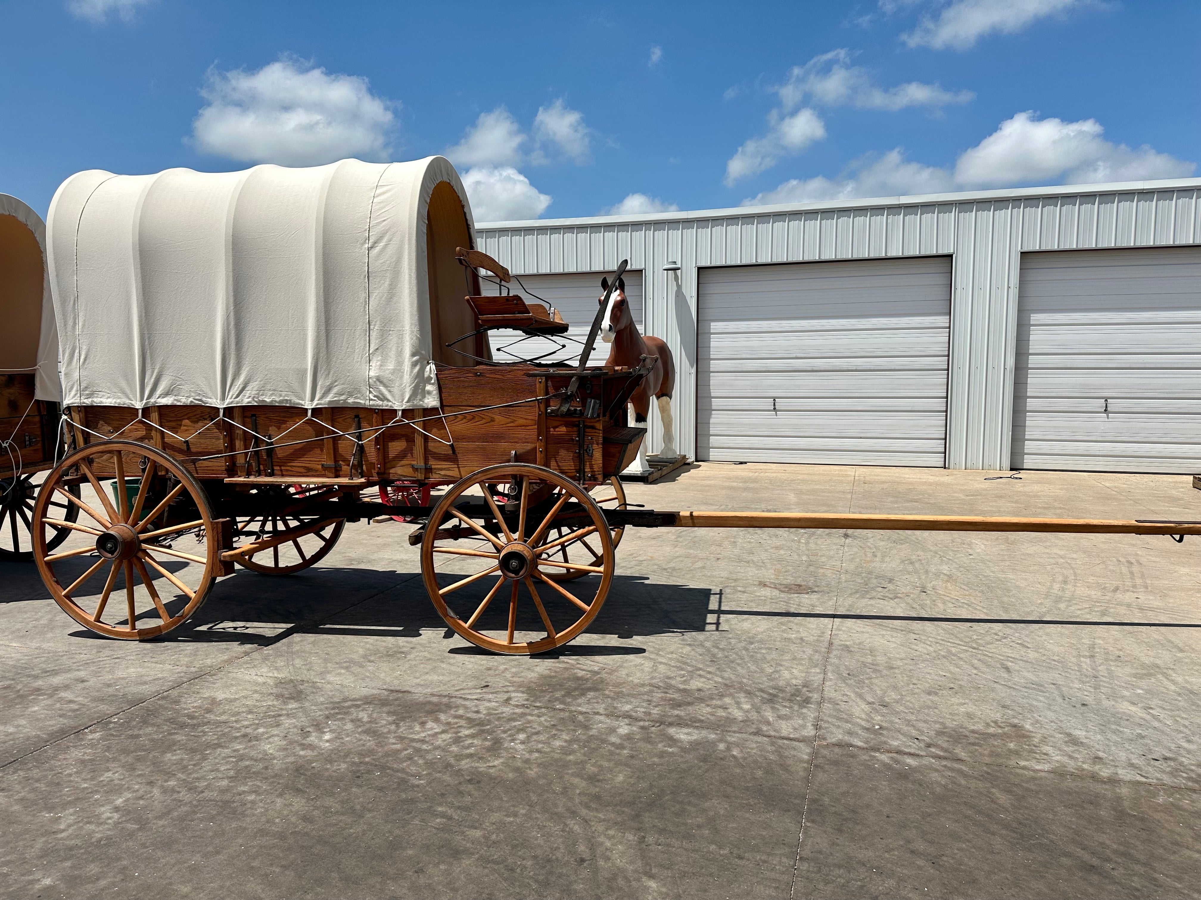 SOLD*#395 Wood Wheel Covered Wagon