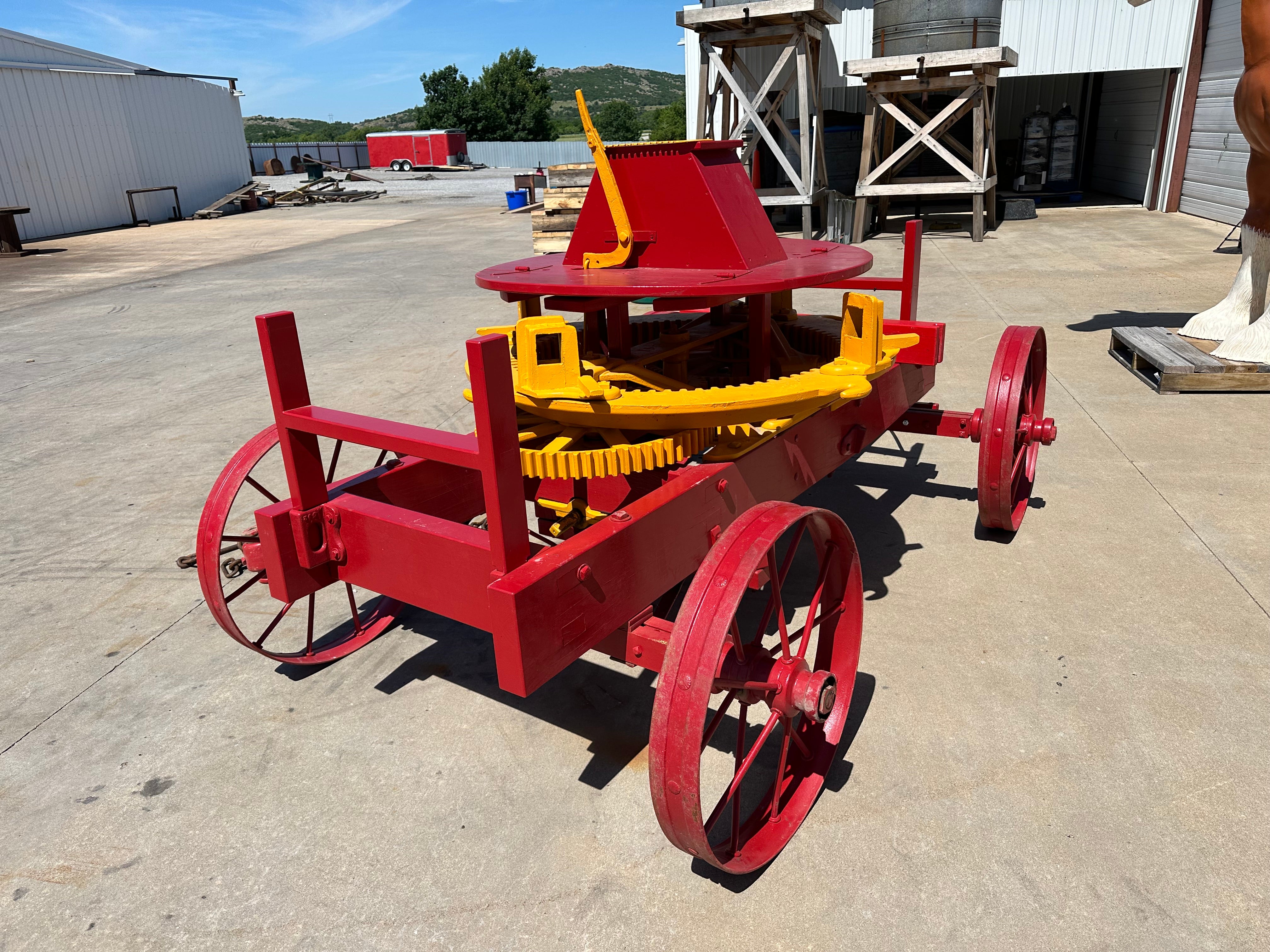 Antique Restored "Sandwich" Mounted Horse Power machine