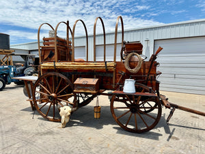 SOLD*Excellent High Narrow Wheel Chuck Wagon