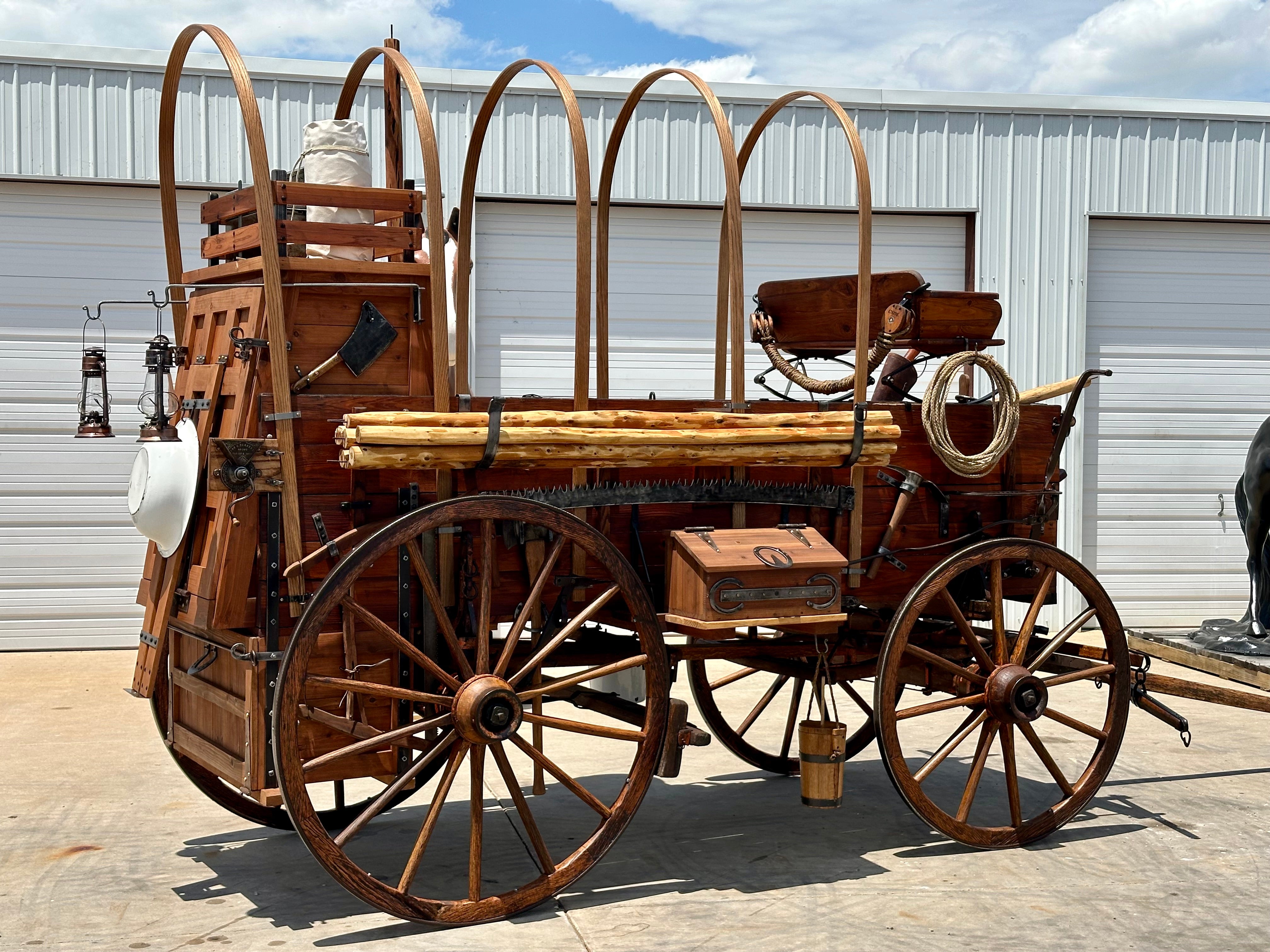 SOLD*Excellent High Narrow Wheel Chuck Wagon