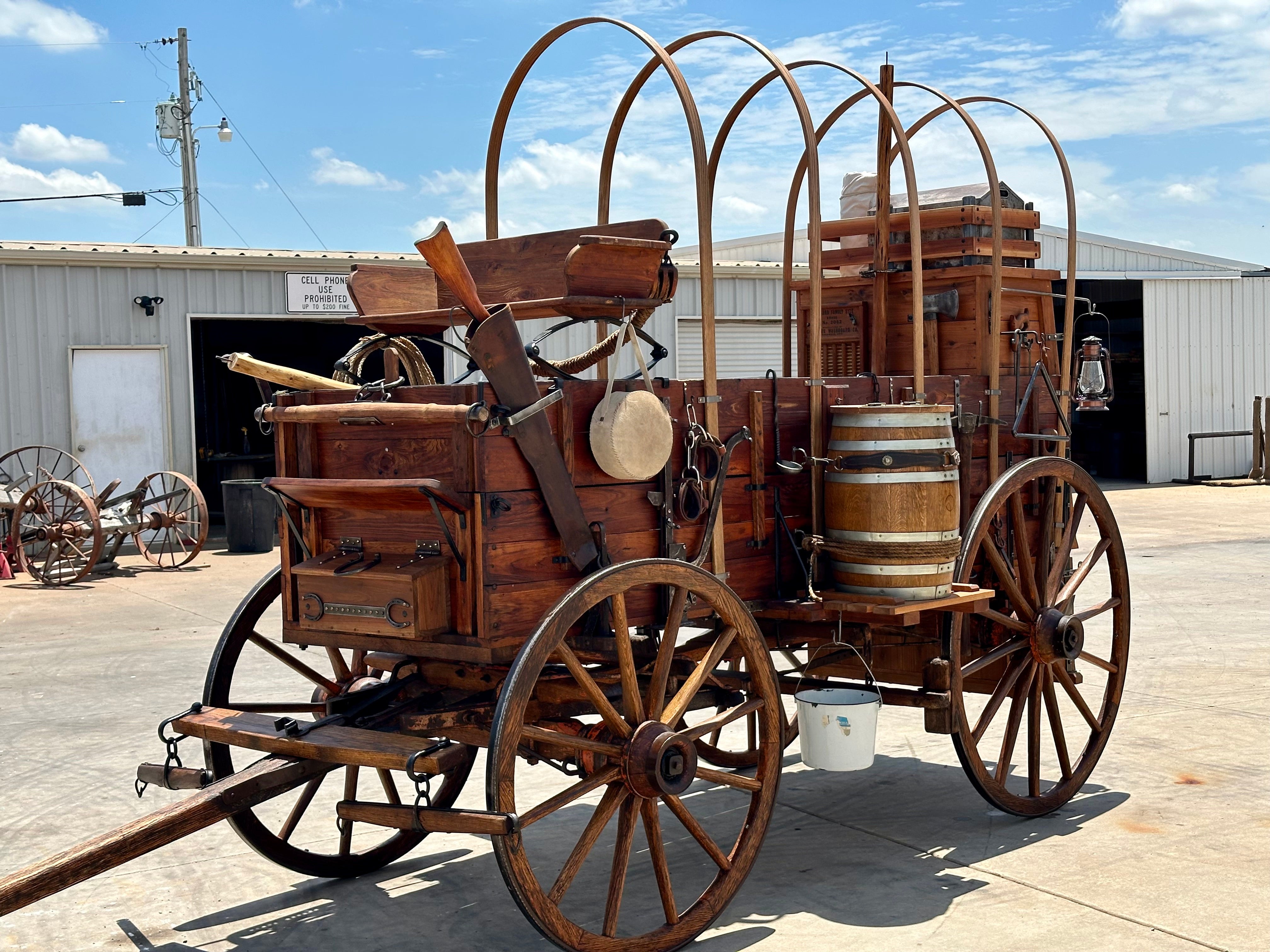 SOLD*Excellent High Narrow Wheel Chuck Wagon