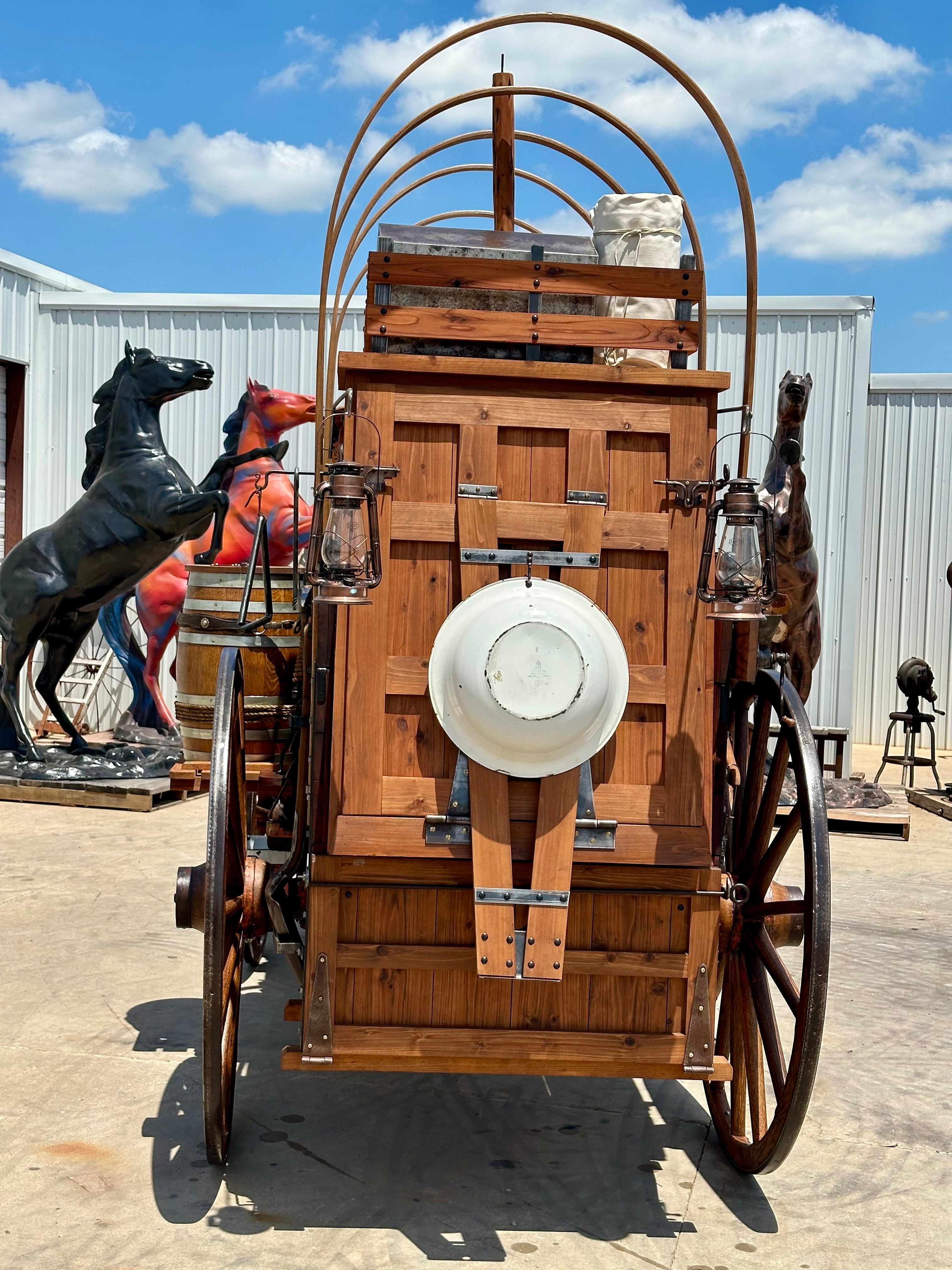 SOLD*Excellent High Narrow Wheel Chuck Wagon