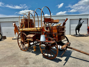 SOLD*Excellent High Narrow Wheel Chuck Wagon