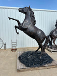 Life Size Rearing Horse Statue