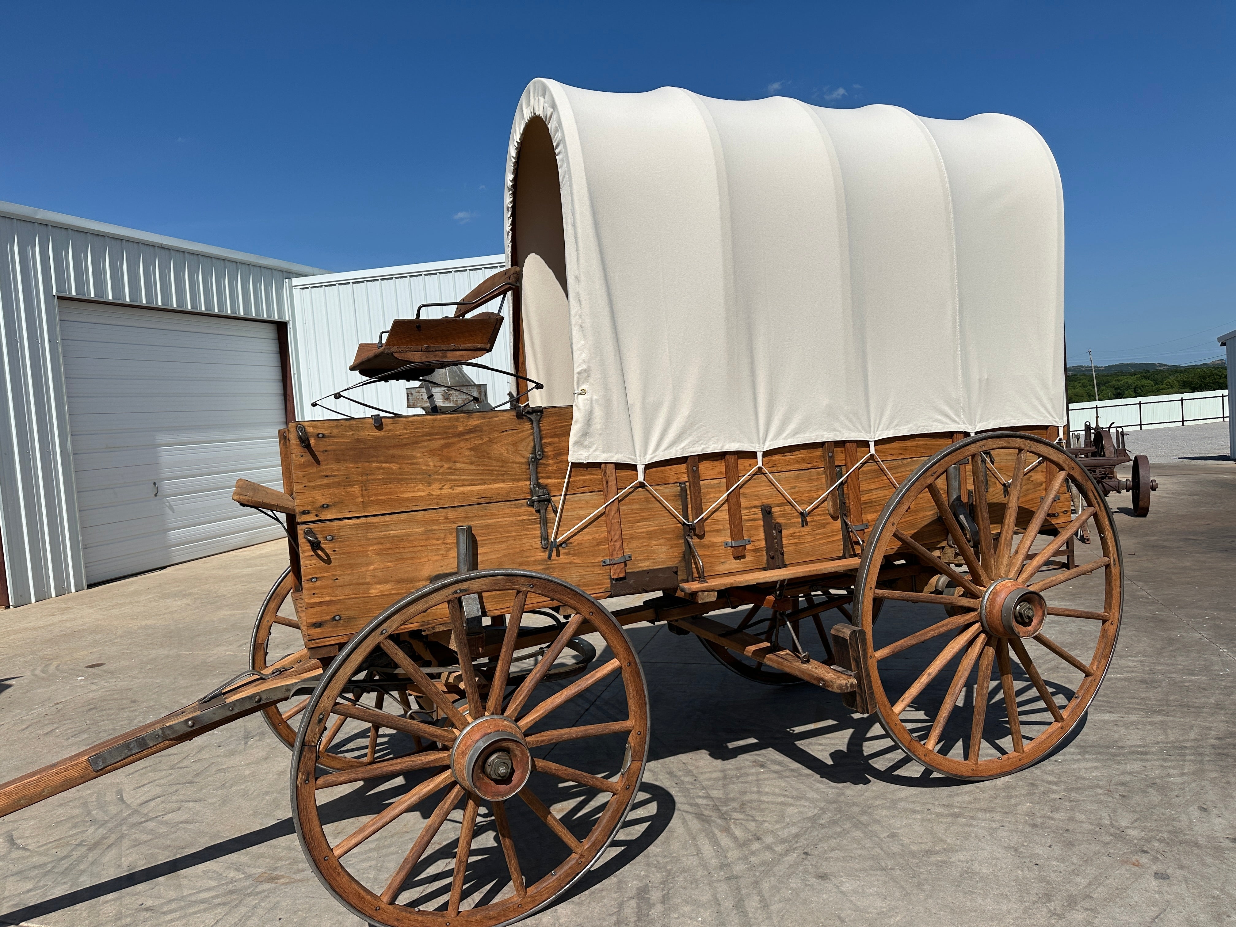 SOLD*Moline Mandt High Wheel Horse Drawn Wagon