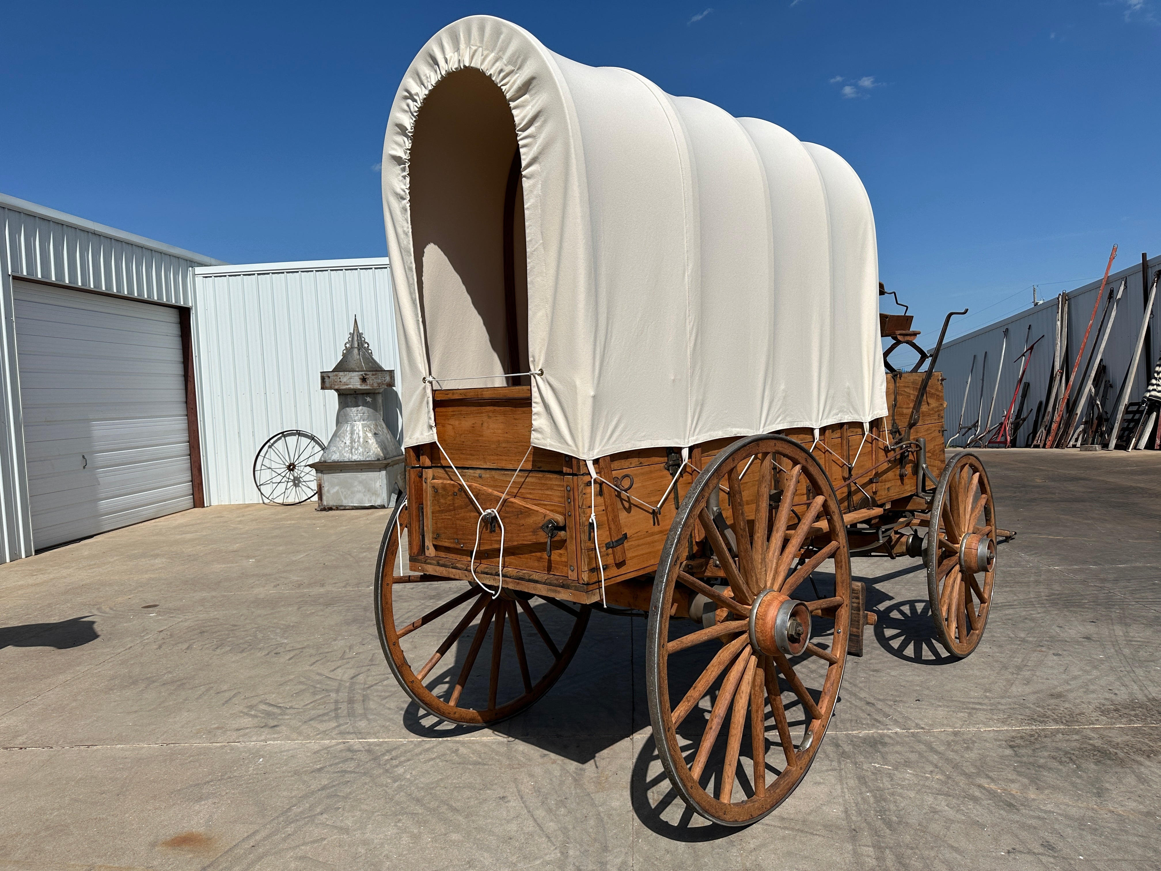 SOLD*Moline Mandt High Wheel Horse Drawn Wagon