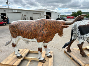 SOLD*Life Size Longhorn Statue #6