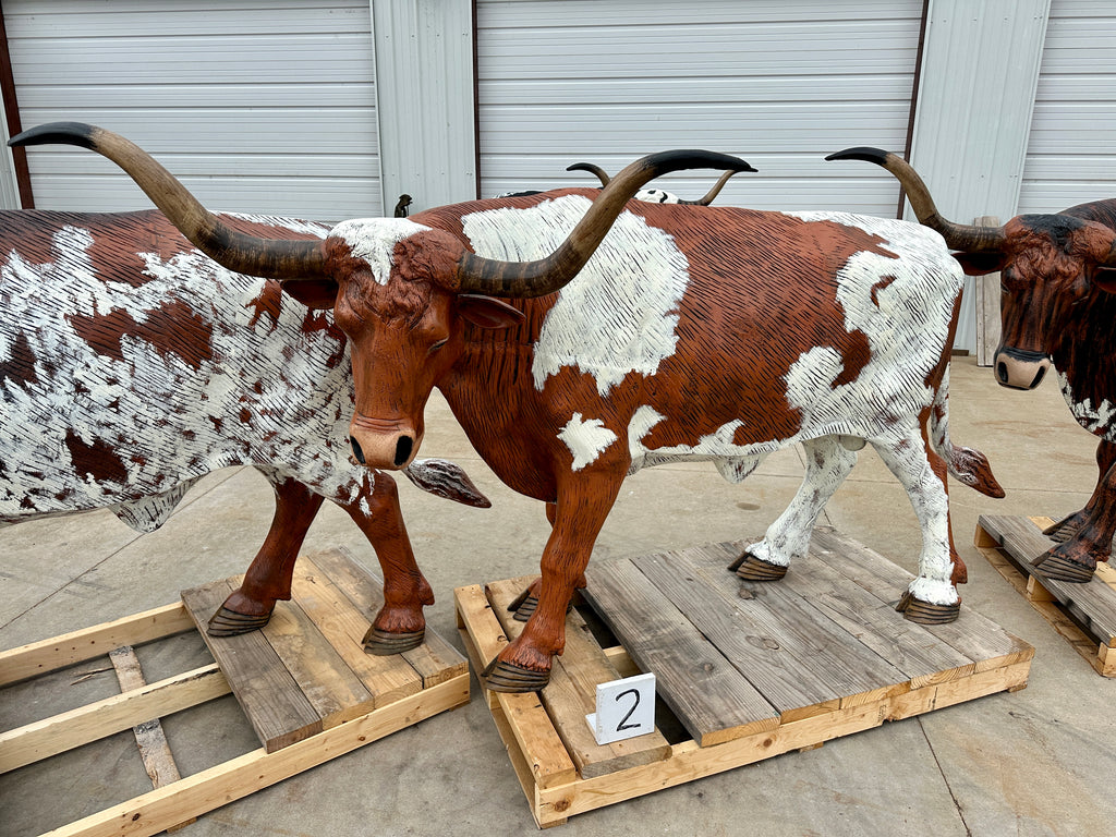 Life Size Longhorn Statue #2
