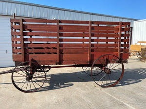 SOLD*Rare Horse Drawn Livestock Wagon