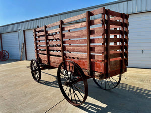 Rare Horse Drawn Livestock Wagon