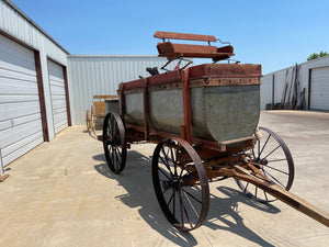 SOLD*Rare Horse Drawn Water Wagon