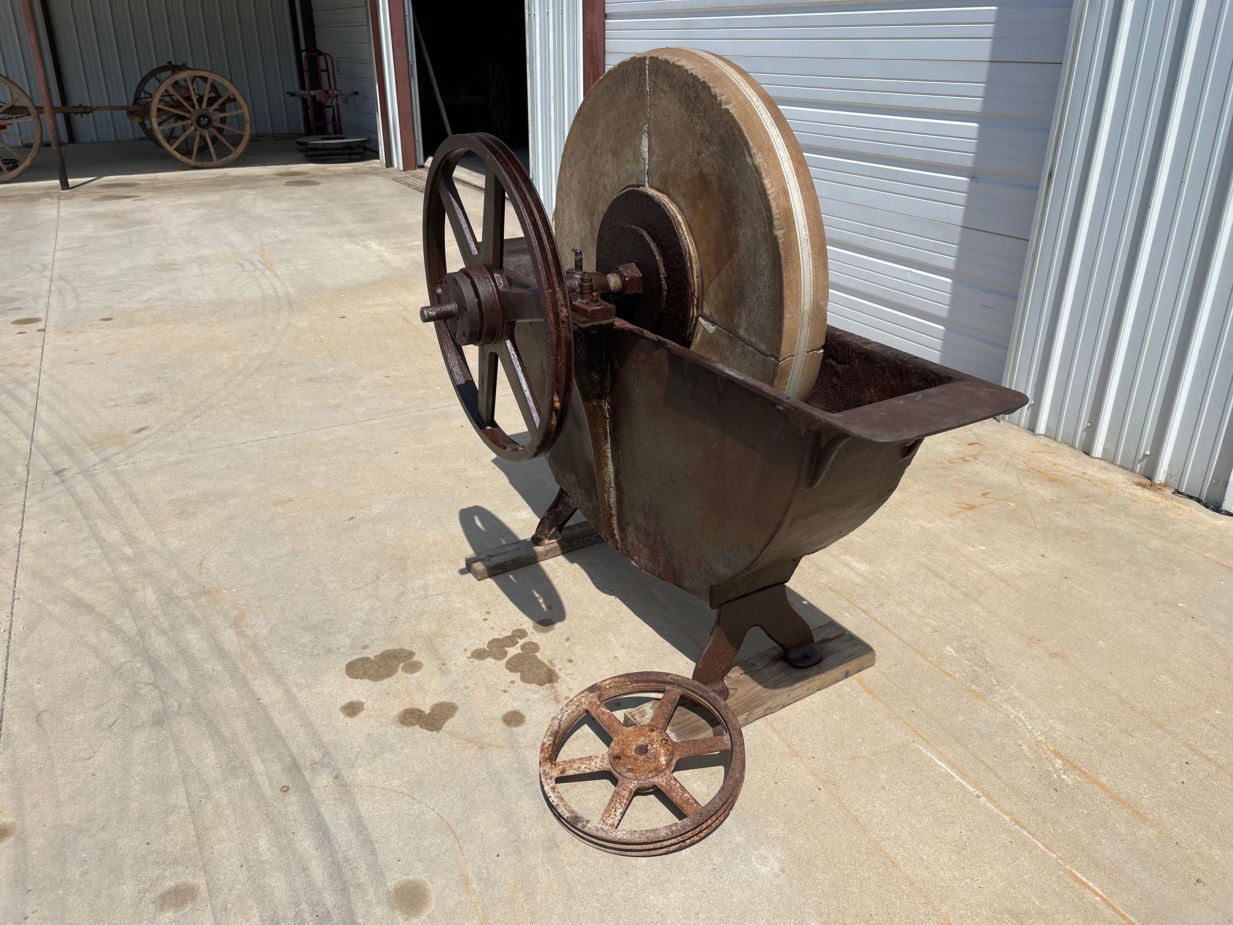 SOLD-Antique Grinding Wheel