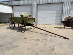 SOLD-#342 Harvest Steel Wheel Display Wagon