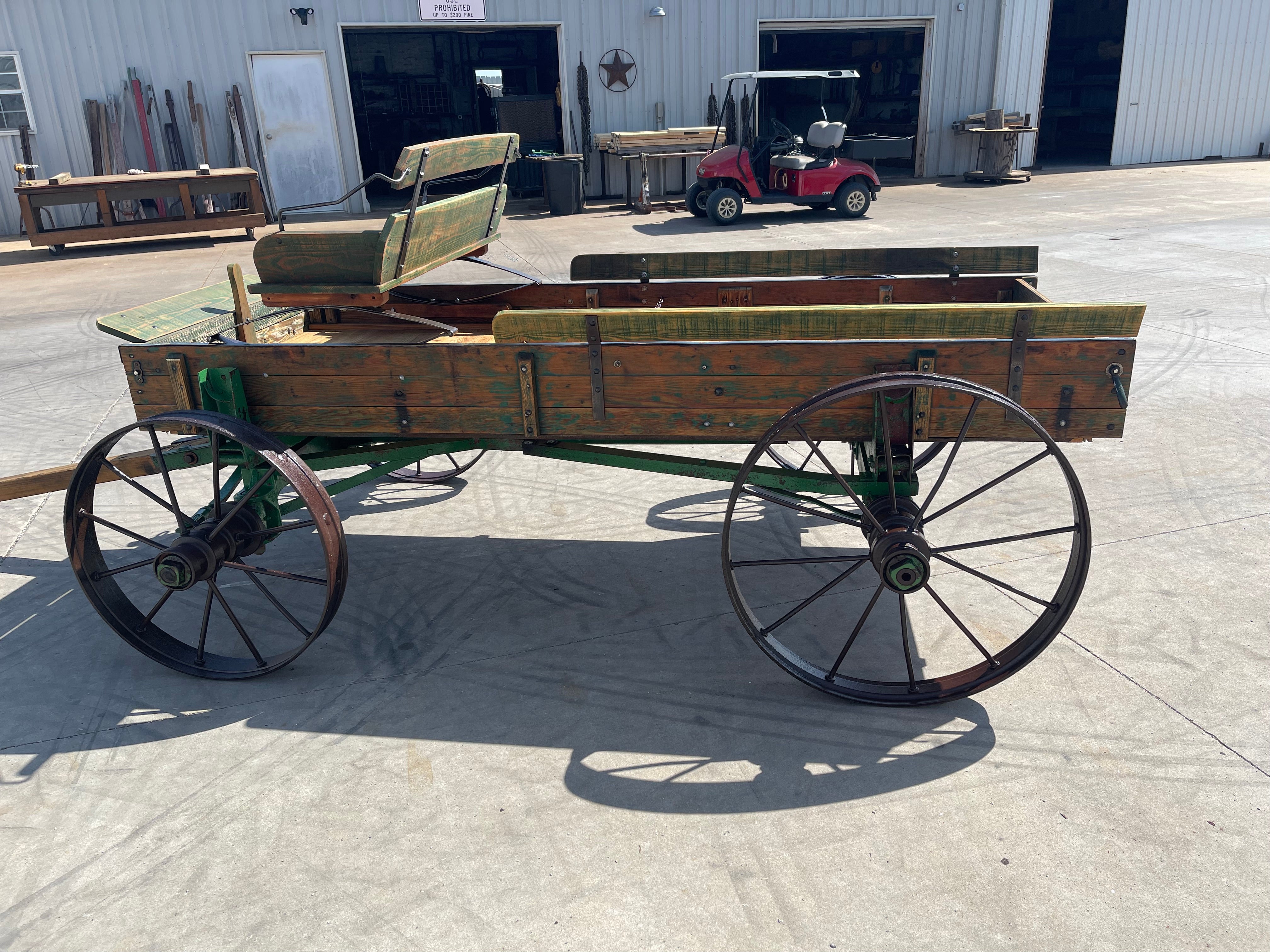 SOLD-#344 Steel Wheel Farm to Market Wagon