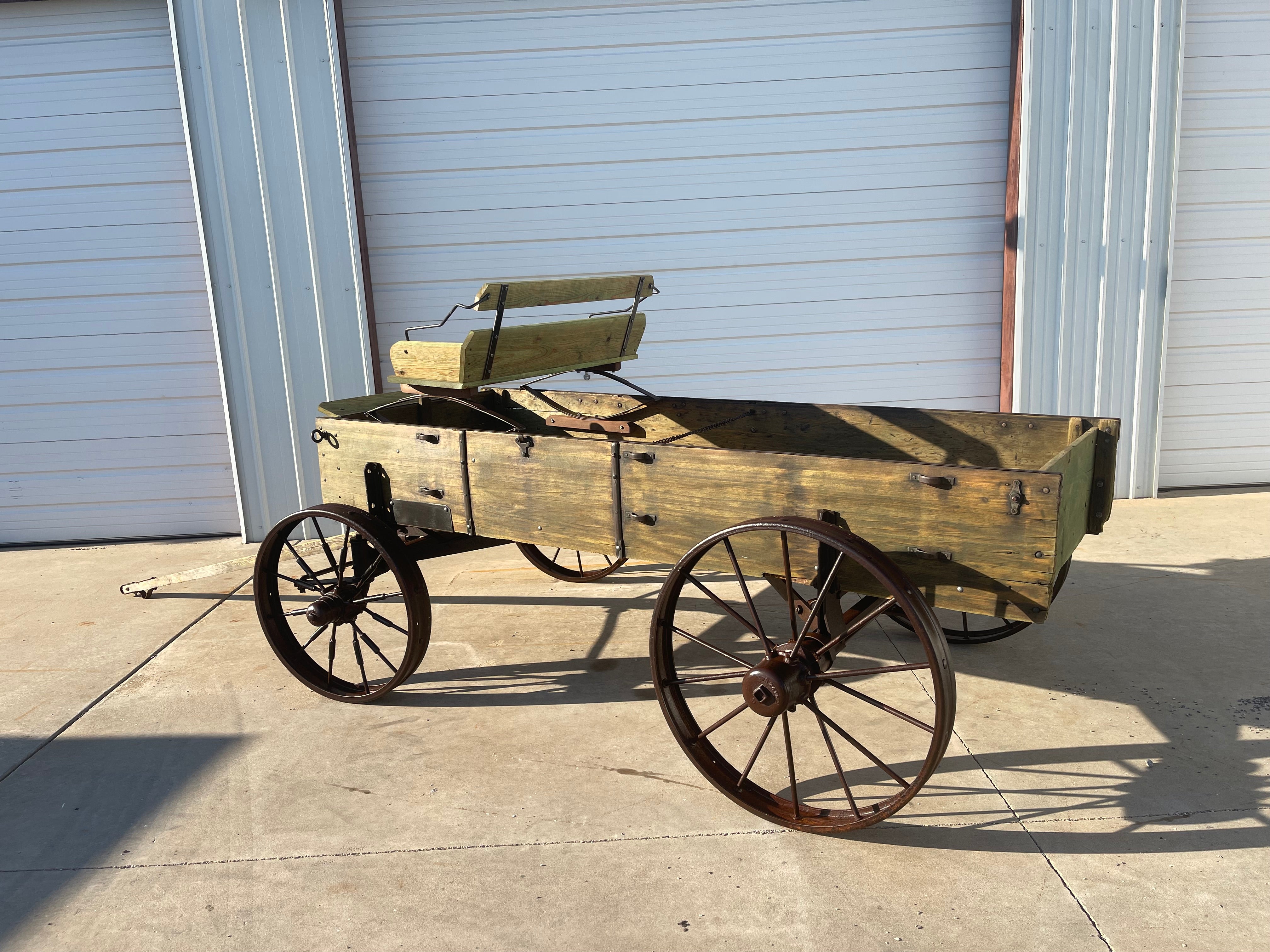 SOLD-#347 John Deere Harvest Display Wagon