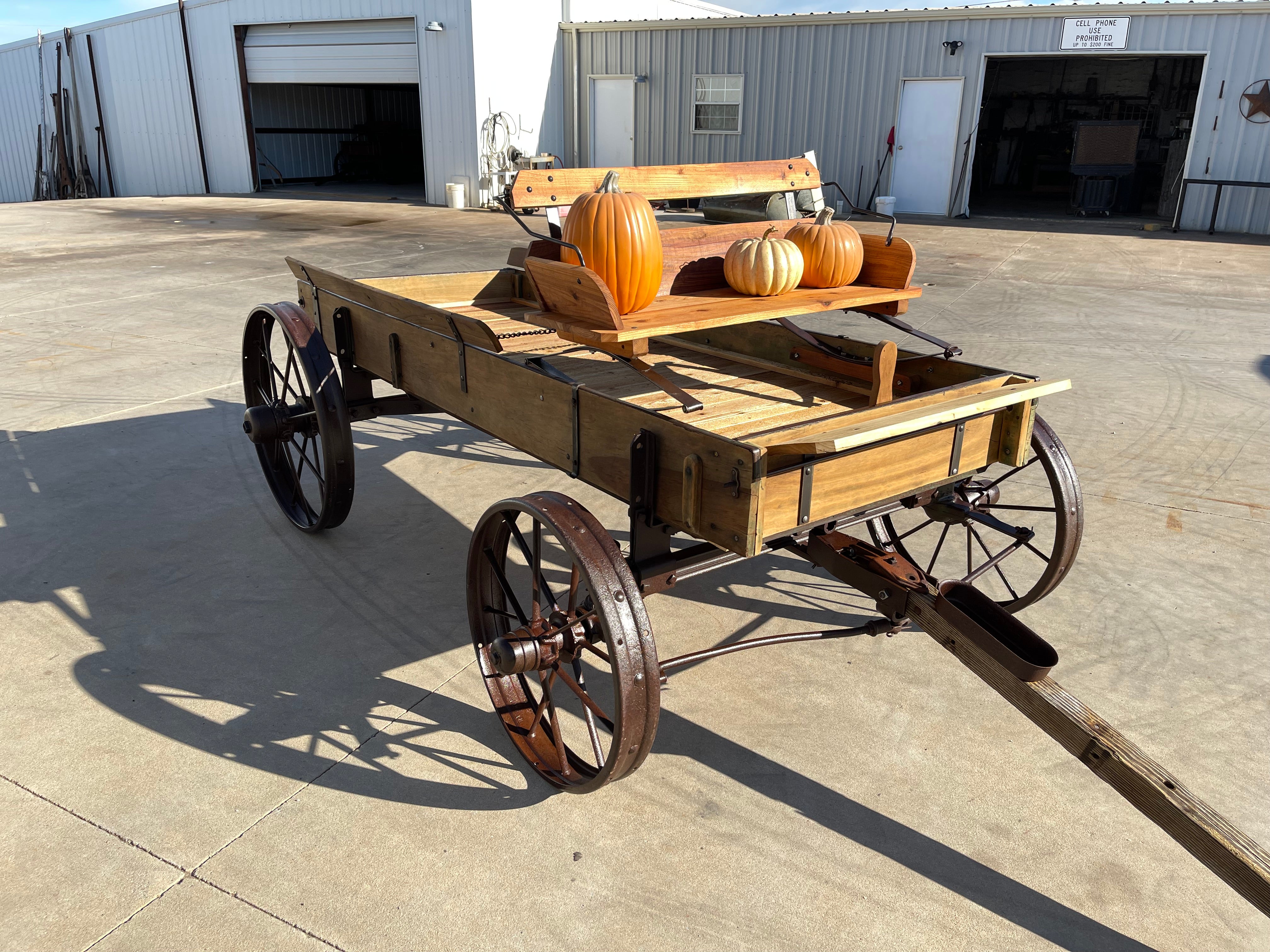 SOLD-#350 John Deere Harvest Display Wagon