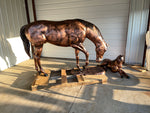 Life Size Grazing Horse with Colt*SOLD