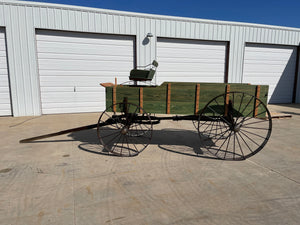 SOLD-#351 Steel Wheel Harvest Display Wagon