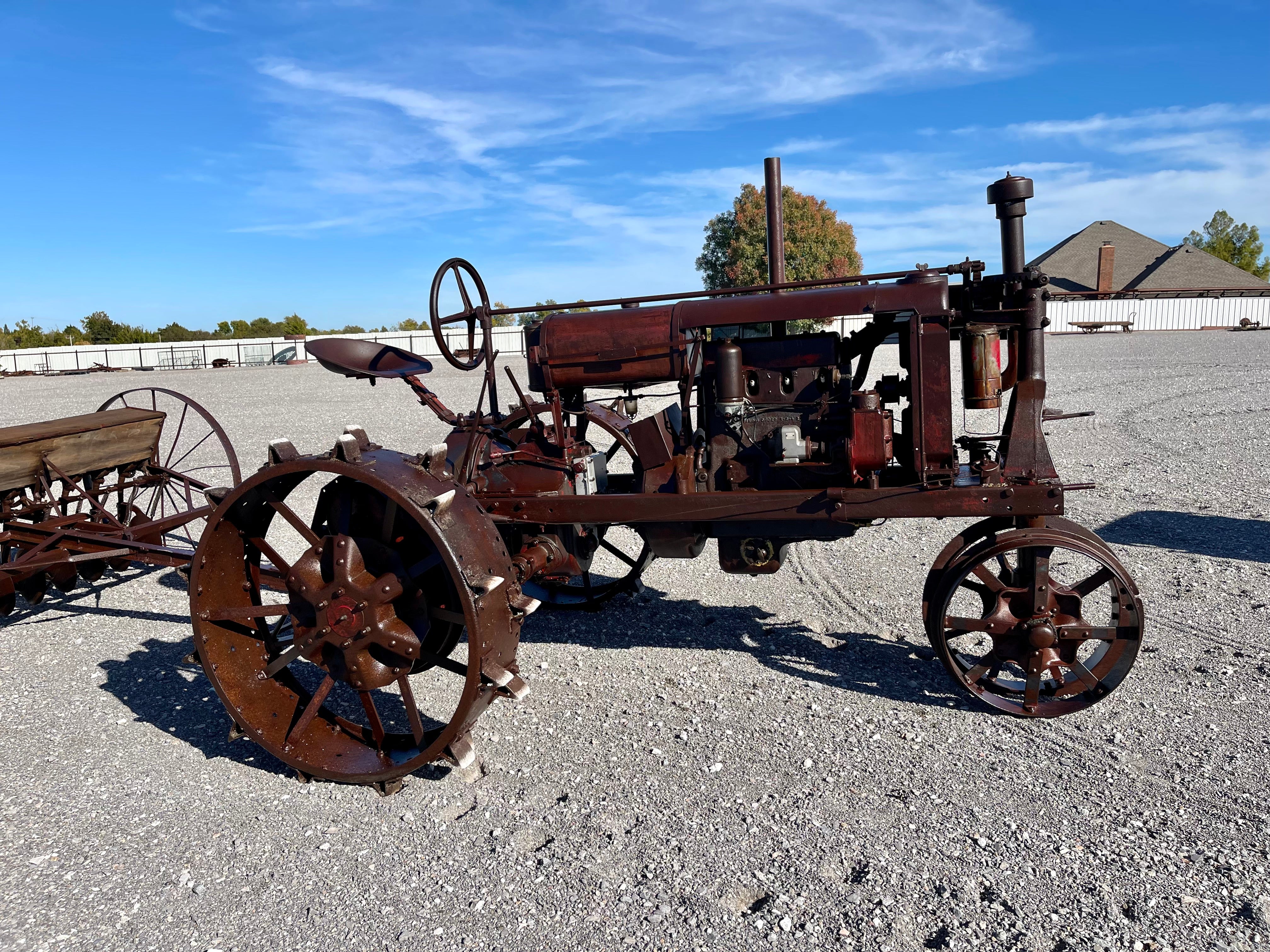 SOLD-Antique Tractor / Grain Drill Combo