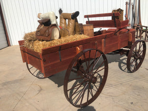 SOLD-#296 Antique Harvest Display Wagon