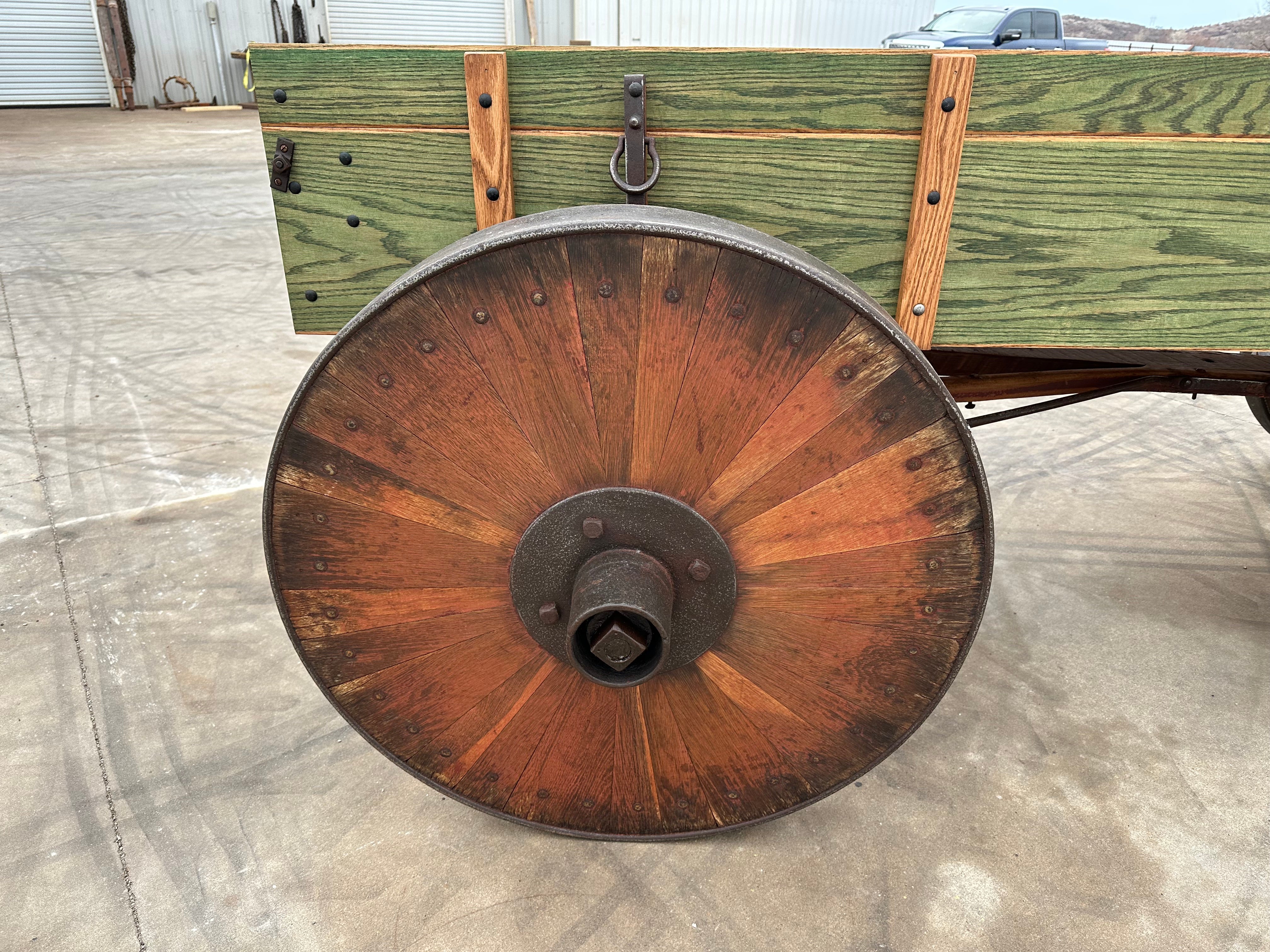 #360 Rare Solid Wood Wheel Display Wagon* SOLD