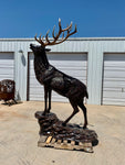 SOLD-Life Size Elk Statue