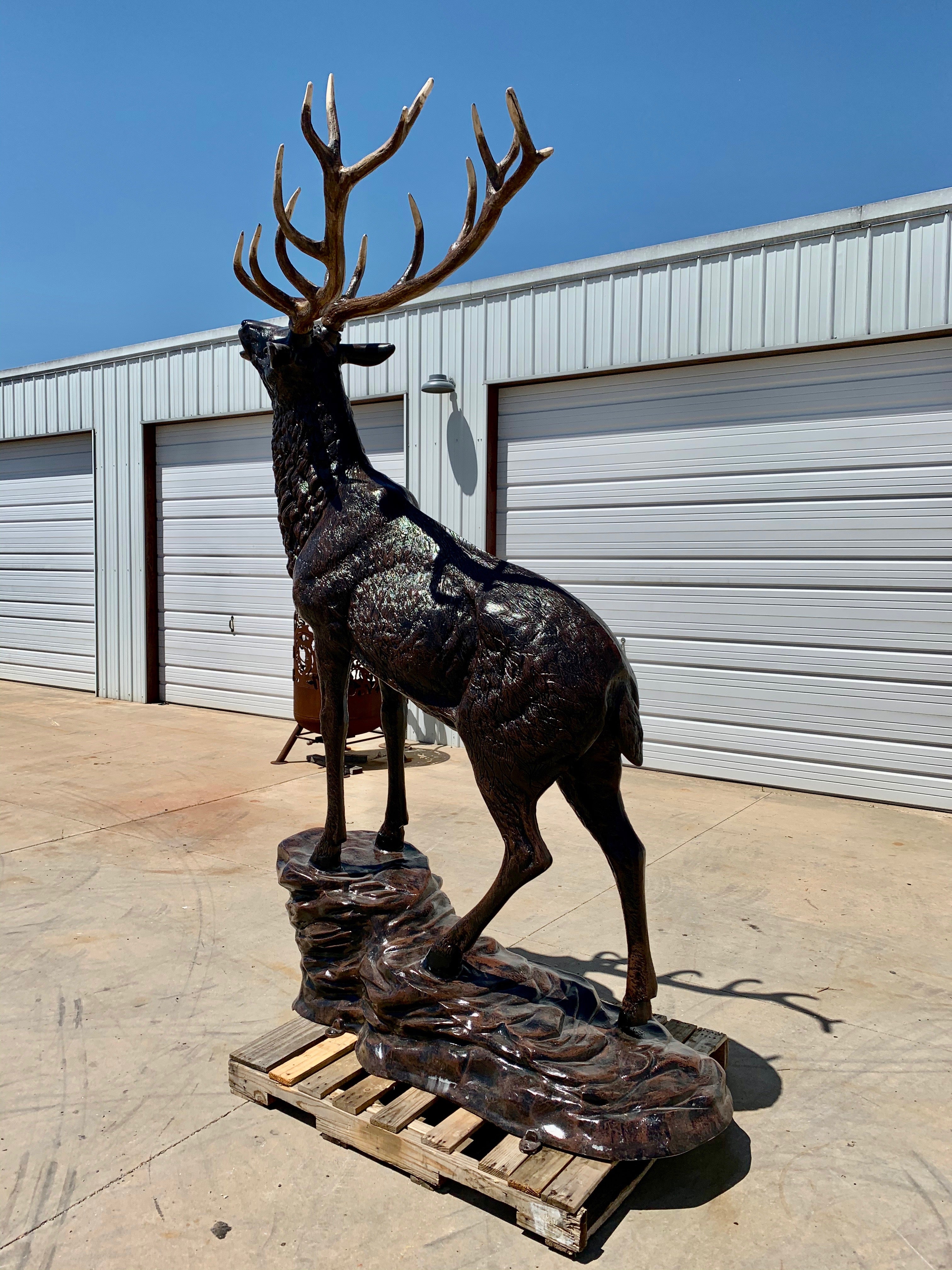 SOLD-Life Size Elk Statue
