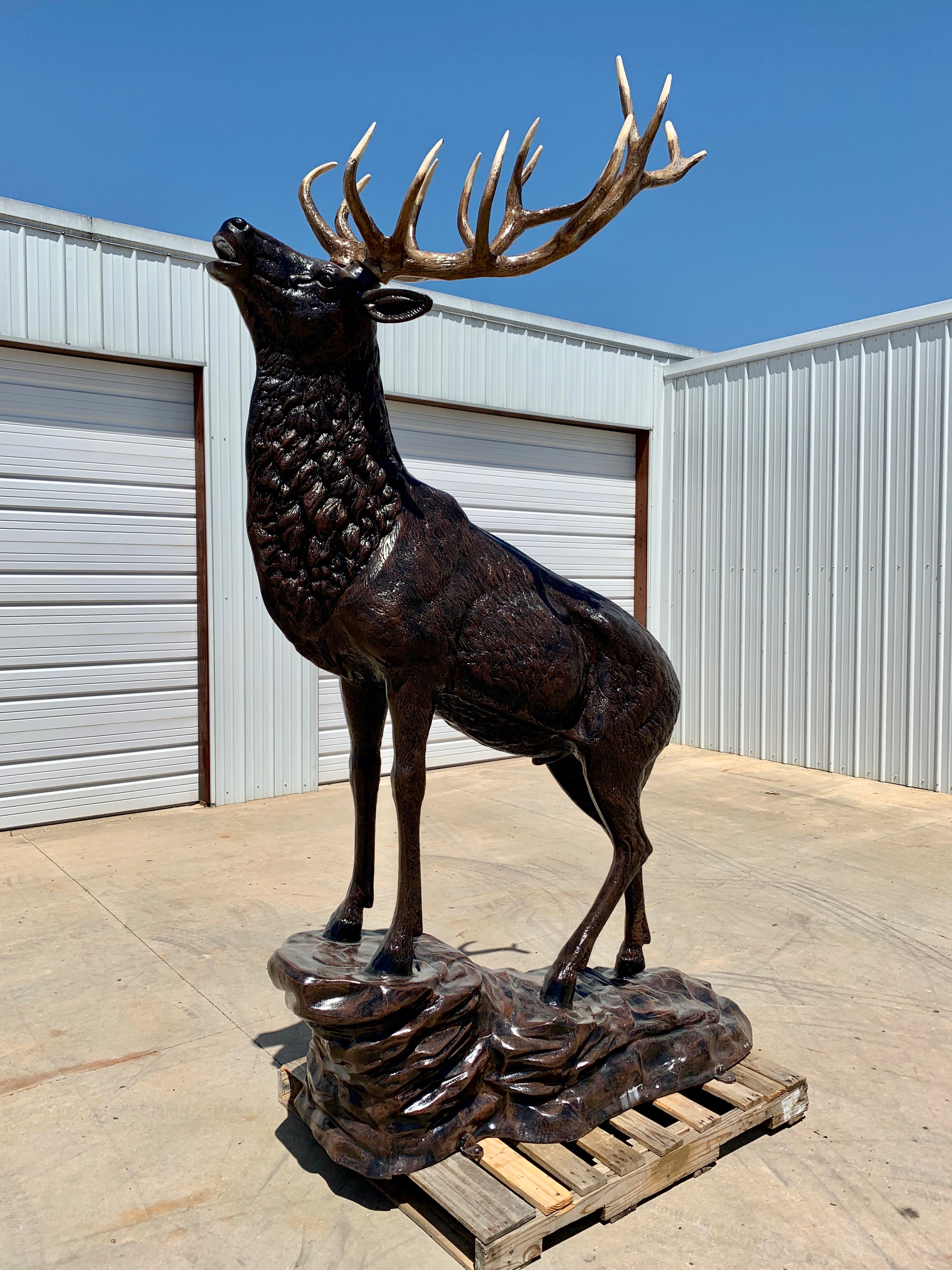 SOLD-Life Size Elk Statue