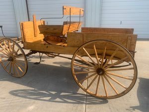 SOLD-Horse Drawn Spring Wagon